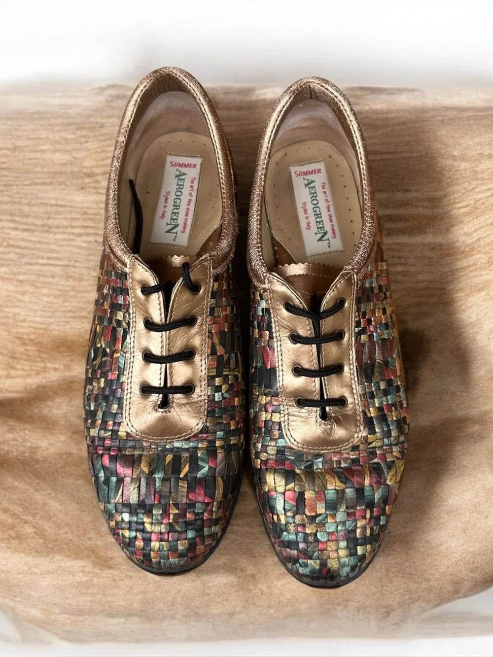 Aerogreen Iridescent Woven Golf Shoes - Size 10